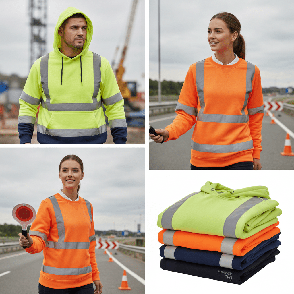 give me professional AI image Hi Vis Hoodies & Sweatshirts