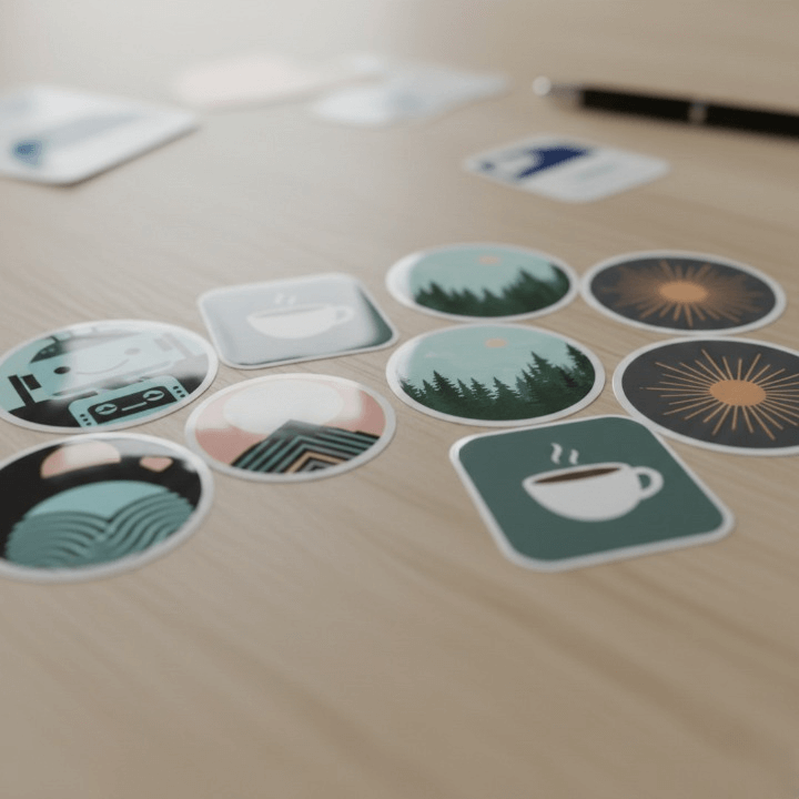 Gloss and Matt Stickers